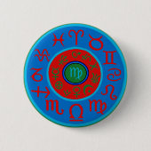 Virgo - Celestial Zodiac Button (Vorderseite)