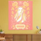 Virgo Celestial Zodiac Pastel Dreams Leinwanddruck (Insitu (Wohnzimmer))