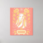 Virgo Celestial Zodiac Pastel Dreams Leinwanddruck (Vorderseite)
