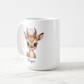 Virgo Celestial Zodiac Tasse - Ästhetische Hirsch (Vorderseite Links)