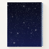 Virgo Constellation and Zodiac Sign with Stars Notizbuch (Rückseite)