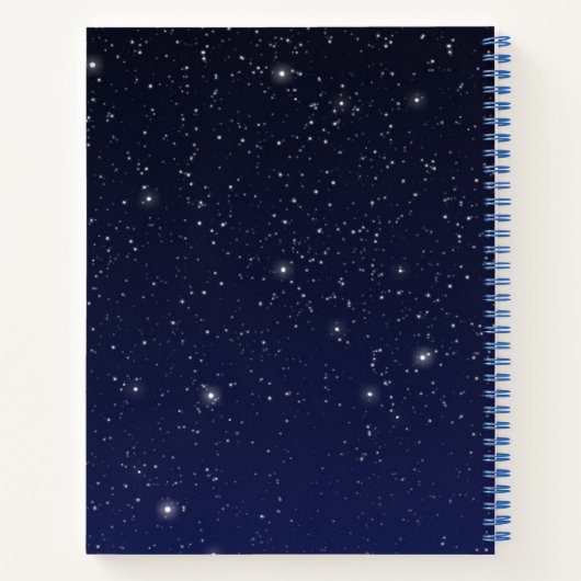 Virgo Constellation and Zodiac Sign with Stars Notizbuch (Rückseite)