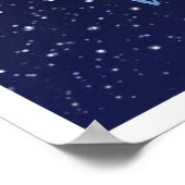 Virgo Constellation and Zodiac Sign with Stars Poster (Ecke)