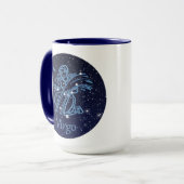 Virgo Constellation and Zodiac Sign with Stars Tasse (Vorderseite Links)