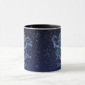 Virgo Constellation and Zodiac Sign with Stars Tasse (Zentrum)