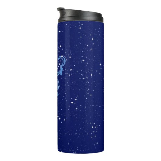 Virgo Constellation and Zodiac Sign with Stars Thermosbecher (Nach rechts gedreht)