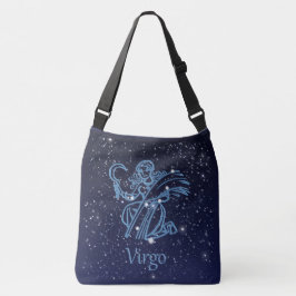 Virgo Constellation and Zodiac Sign with Stars Tragetaschen Mit Langen Trägern