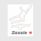 Virgo Constellation Aufkleber (Blatt)