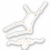 Virgo Constellation Aufkleber (Vorderseite)