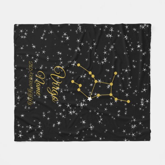 Virgo Constellation Fleecedecke (Vorderseite (Horizontal))