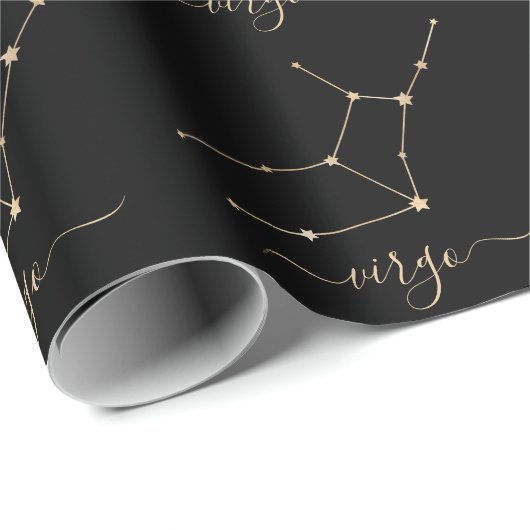 Virgo Constellation Geschenkpapier (Rolleneckpunkt)