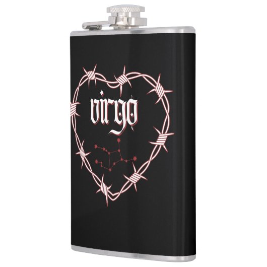 Virgo Constellation Gothic Dark Celestial Edgy Flachmann (Links)