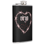 Virgo Constellation Gothic Dark Celestial Edgy Flachmann (Rechts)