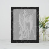 Virgo Constellation Hevelius 1690 auf Schwarz (Stehend Vorderseite)