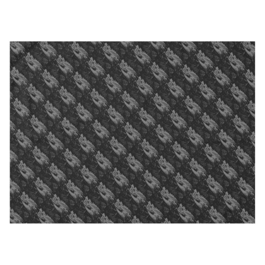 Virgo Constellation Hevelius 1690 auf Schwarz Tischdecke (Vorderseite (Horizontal))