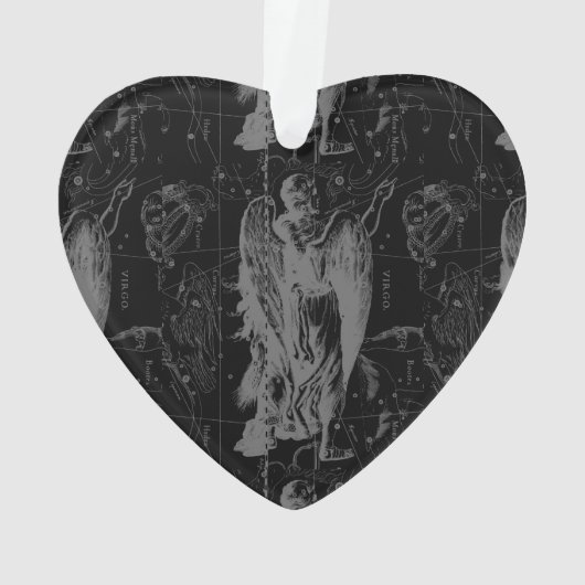 Virgo Constellation Hevelius 1690 Aug23 - Sept22 Ornament (Rückseite)