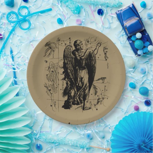 Virgo Constellation Hevelius 1690 Aug23 - Sept22 Pappteller (Party)