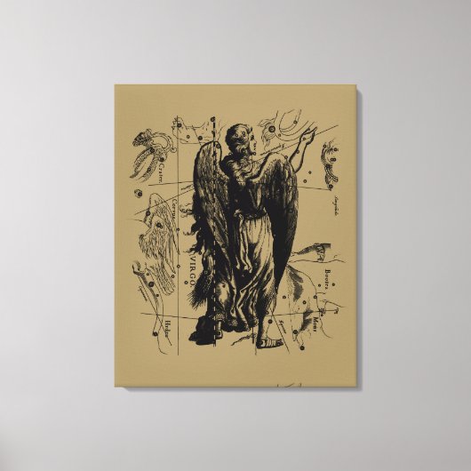 Virgo Constellation Hevelius 1690 Aug 23 Sept 22 Leinwanddruck (Vorderseite)