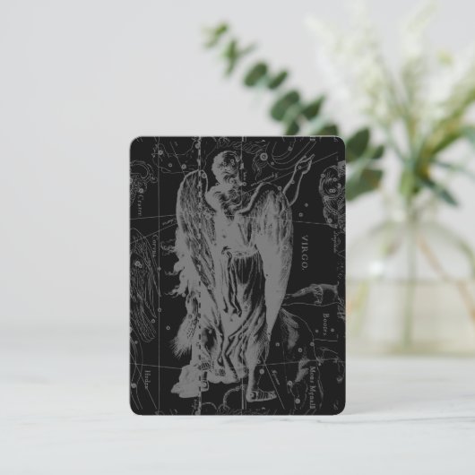 Virgo Constellation Hevelius 1690 Vintag (Stehend Vorderseite)