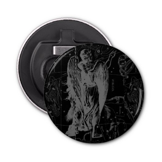 Virgo Constellation Hevelius 1690 Vintag Flaschenöffner (Vorderseite)