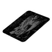 Virgo Constellation Hevelius 1690 Vintag Magnet (Linke Seite)