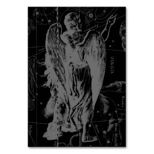 Virgo Constellation Hevelius 1690 Vintag Tischnummer