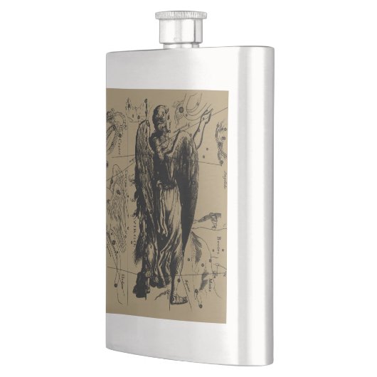 Virgo Constellation Hevelius Etching Style Flachmann (Links)