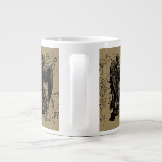 Virgo Constellation Hevelius Etching Style Jumbo-Tasse (Rückseite)