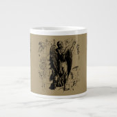 Virgo Constellation Hevelius Etching Style Jumbo-Tasse (Vorderseite)