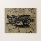 Virgo Constellation Hevelius Etching Style Puzzle (Horizontal)