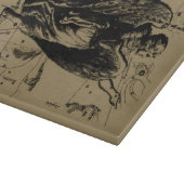 Virgo Constellation Hevelius Etching Style Schneidebrett (Ecke)