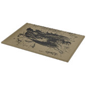 Virgo Constellation Hevelius Etching Style Schneidebrett (Ecke)