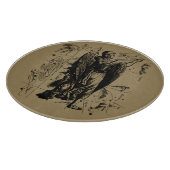 Virgo Constellation Hevelius Etching Style Schneidebrett (Ecke)