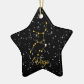 Virgo Constellation Keramik Ornament (Links)