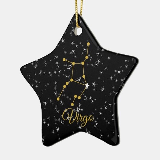 Virgo Constellation Keramik Ornament (Links)