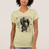 Virgo Constellation Map Hevelius 1690 Mode T-Shirt (Vorderseite)
