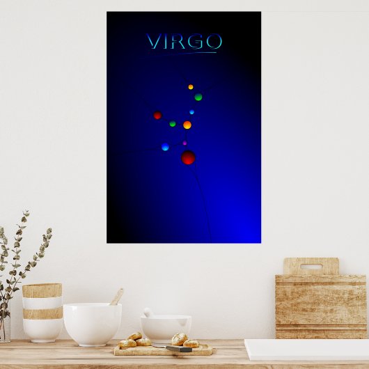 Virgo Constellation Poster (Küche)
