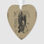 Virgo Constellation Vintag Hevelius 1690 Ornament (Vorderseite)