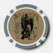Virgo Constellation Vintag Hevelius 1690 Pokerchips (Rückseite)