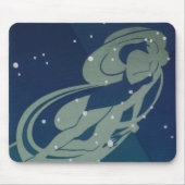 Virgo Constellation Vintag Zodiac Astrologie Mousepad (Vorne)