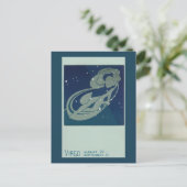 Virgo Constellation Vintag Zodiac Astrologie Postkarte (Stehend Vorderseite)
