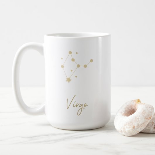 Virgo Constellation Zodiac Kaffeetasse (Mit Donut)