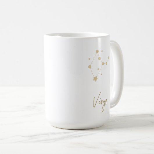 Virgo Constellation Zodiac Kaffeetasse (VorderseiteRechts)