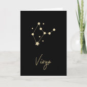Virgo Constellation Zodiac Karte (Vorderseite)
