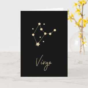 Virgo Constellation Zodiac Karte