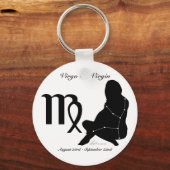 Virgo Constellation/Zodiac-Schlüsselanhänger Schlüsselanhänger (Vorderseite)