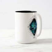 Virgo Constellation & Zodiac-Symbol Zweifarbige Tasse (VorderseiteRechts)