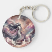 Virgo Cosmic Celestial Zodiac Schlüsselanhänger (Rückseite)