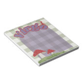 Virgo Cotattcore Whimsical Fairy Mushroom Design Notizblock (angewinkelt)