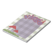Virgo Cotattcore Whimsical Fairy Mushroom Design Notizblock (Rotiert)